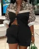 35% OFF S-4XL Summer Outfits for Women Fashion Printing Shirt and Shorts Two Piece Set Women Clothing
